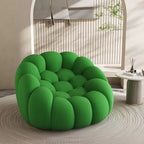 119-cm-Bubble-Bodensofa mit geschwungenem Design, 3D-Sitzsack für das Wohnzimmer, Grün