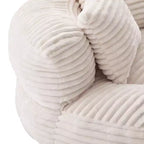 Bean Bag Sofa for Adults Kids, Oversized Corduroy Bean Bag Chair with 3 Pillows & Armrest for Living Room Bedroom
