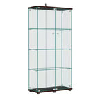 Vitrinenschrank aus Glas, 64,5 x 32, mit Schloss