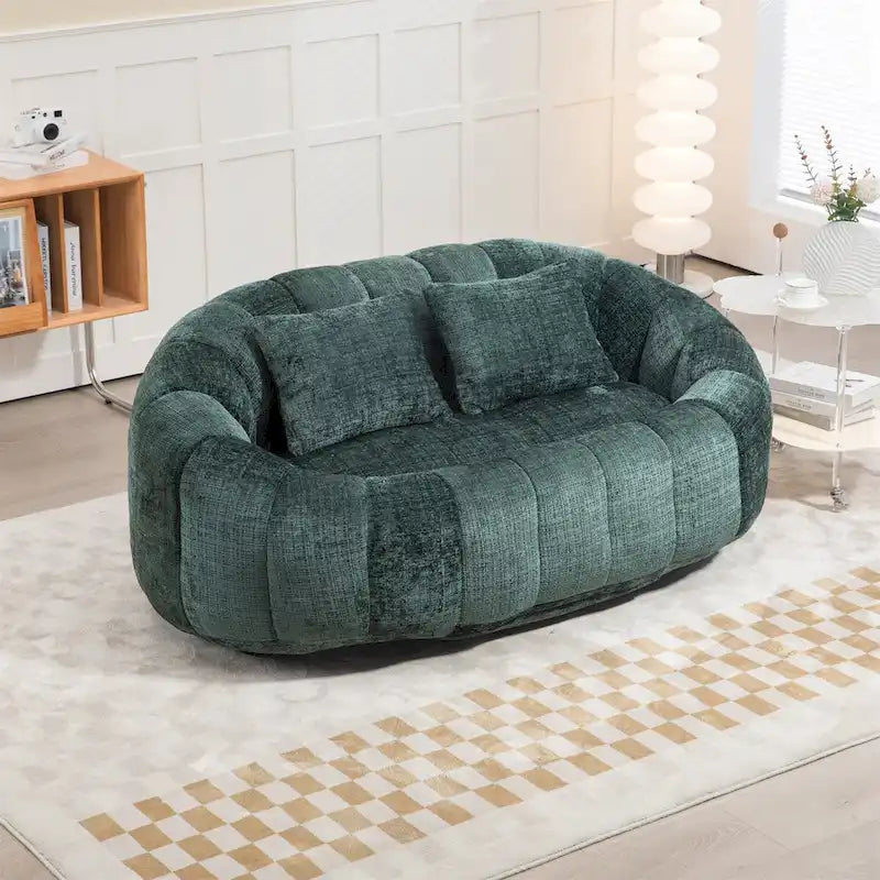 Fauteuil poire en chenille, canapé relaxant