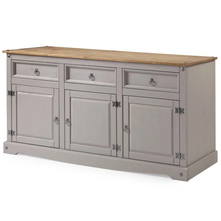 Buffet bahut en bois de 65 pouces, style ferme – Collection Corona