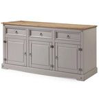 Buffet bahut en bois de 65 pouces, style ferme – Collection Corona