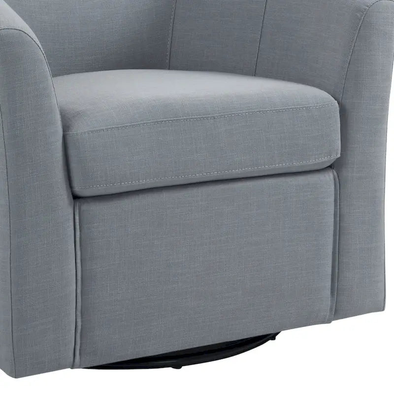 Ensemble de 2 fauteuils tonneau pivotants modernes rembourrés, fauteuils d’appoint pour salon