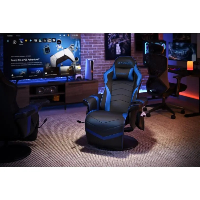 Fauteuil de gaming inclinable avec repose-pieds
