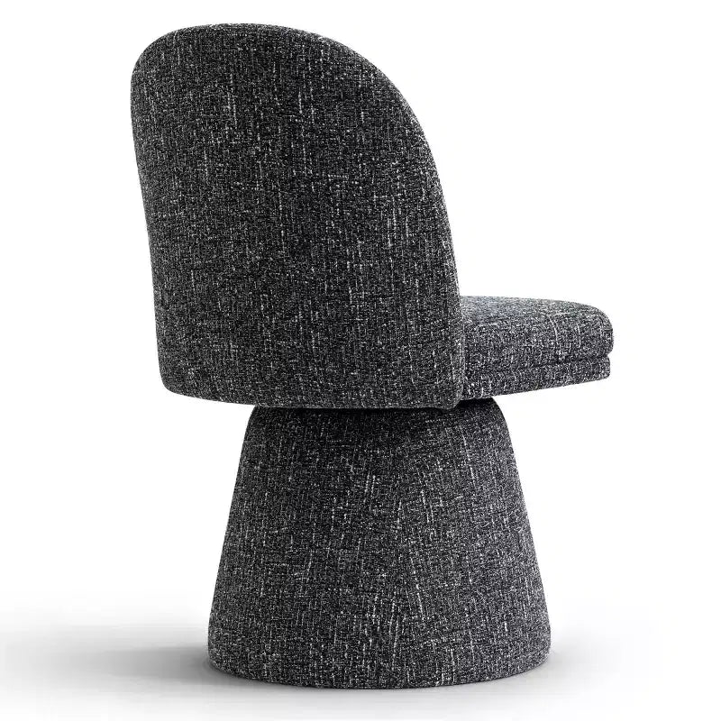 Set aus 6 modernen, um 360° drehbaren, armlehnenlosen Esszimmerstühlen mit Sockelbasis, eleganten Akzentstühlen für Küche, Esszimmer oder Büro – Panipeachy