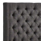 Naples-Kopfteil mit Knopfheftung und Wingback-Design, nur von iNSPIRE Q Artisan