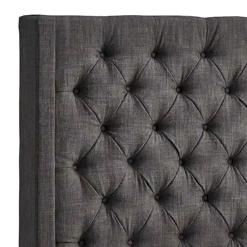 Naples-Kopfteil mit Knopfheftung und Wingback-Design, nur von iNSPIRE Q Artisan