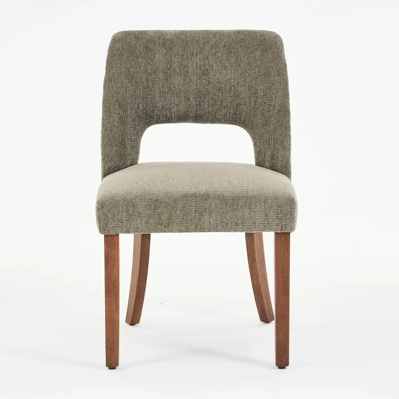 Ensemble de 4 chaises de salle à manger rembourrées en tissu
