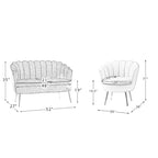 Xabier 52 in. 3 Piece Living Room Set by HULALA HOME
