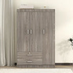 3-Door Wardrobe with 2 Drawers