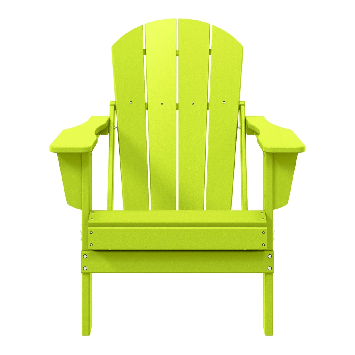 Fauteuil Adirondack pliant d’extérieur pour terrasse Polytrends Laguna, résistant à la décoloration et à toutes les conditions météorologiques