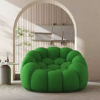 119-cm-Bubble-Bodensofa mit geschwungenem Design, 3D-Sitzsack für das Wohnzimmer, Grün