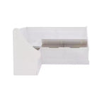Tobin Traditional Solid Wood Backless Storage Corner Nook Breakfast Bench Cushion White - Linon
