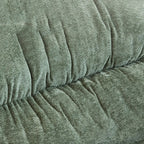 Fauteuil à bascule moderne en velours, ergonomique et rembourré, pour chambre de bébé