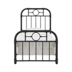 Black Metal Bed