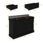 Table à langer et commode polyvalente pour bébé Famapy : design convertible, tiroirs spacieux, évolue avec votre enfant