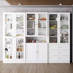 Vitrine bibliothèque-organiseur de garde-manger Famapy Combo à portes vitrées