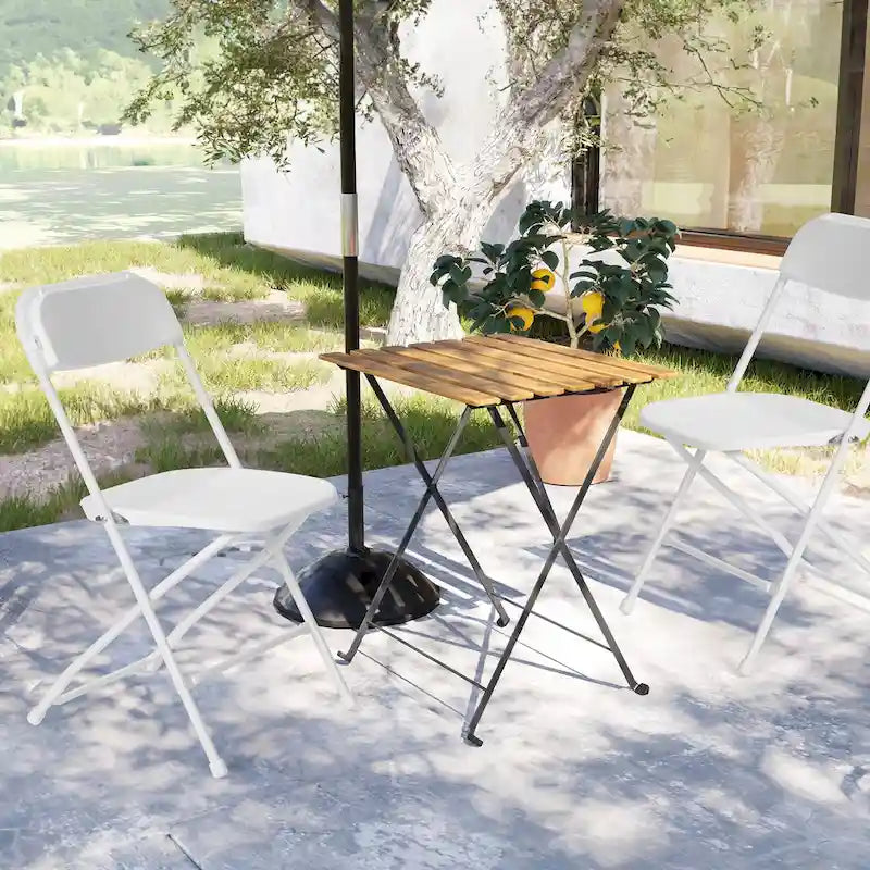 10er-Pack Kunststoff-Klappstühle mit einer Tragfähigkeit von 350 lb für Veranstaltungen, Büro, Hochzeiten, Partys, Picknicks und Küche