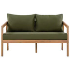 Christopher Knight Home Sunny Modernes 5-teiliges Sitzset aus Akazienholz mit rechteckigem Tisch mit Lattenplatte und 7 Sitzplätzen