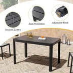 5/7-teiliges Aluminium-Essset für die Terrasse mit stapelbaren Stühlen und ausziehbarem Tisch