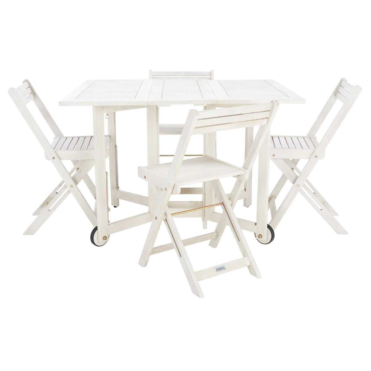 SAFAVIEH Brandy 5-teiliges Outdoor-Esszimmerset – 43 B x 35 T x 29 H