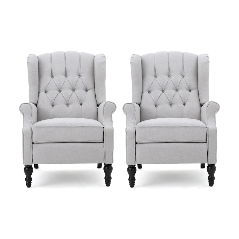 Walter gepolsterte Stoff-Liegesessel (2er-Set) von Christopher Knight Home