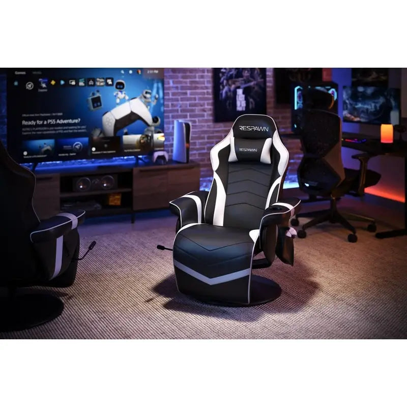 Fauteuil de gaming inclinable avec repose-pieds
