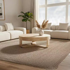 Royal Hampton 32 Inch Round Top Coffee Table with Open Sled Base