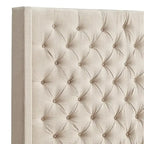Naples-Kopfteil mit Knopfheftung und Wingback-Design, nur von iNSPIRE Q Artisan