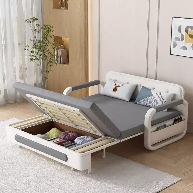 Luck Live moderne slaapbank van 62,2 inch, multifunctionele slaapbank met opbergruimte