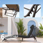 Kullavik 3-teiliges Outdoor-Loungesessel-Set