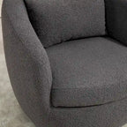 Gepolsterter drehbarer Clubsessel mit Stauraum, moderner Beistellsessel für Wohnzimmer, Schlafzimmer, Büro oder Leseecke