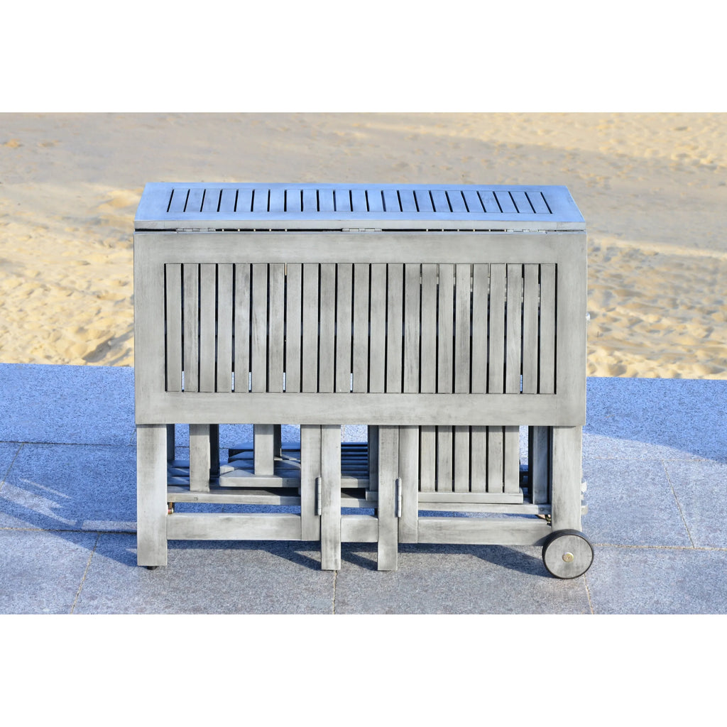 SAFAVIEH Brandy 5-teiliges Outdoor-Esszimmerset – 43 B x 35 T x 29 H