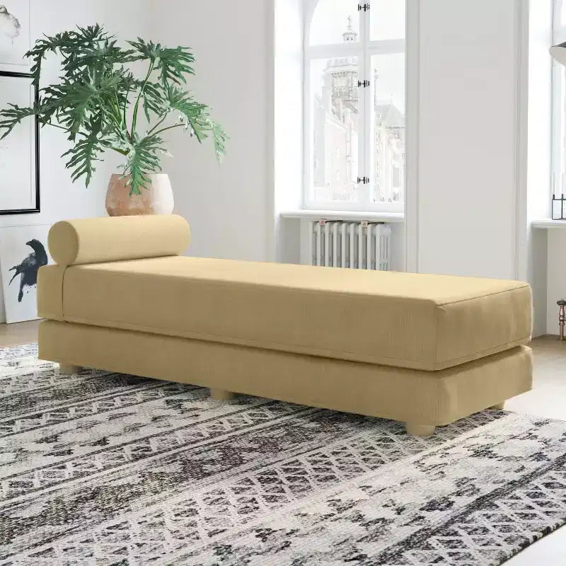 Tagesbett / ausklappbares Schlafsofa in Queen-Size – Microvelours