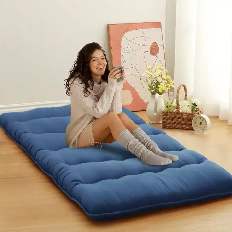 Matelas futon japonais, tapis de sol pliable pour dormir, tatami pour la maison et le camping