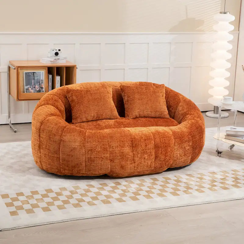 GDFStudio - Canapé relax 2 places Laurel en chenille avec mousse haute densité et confort généreux