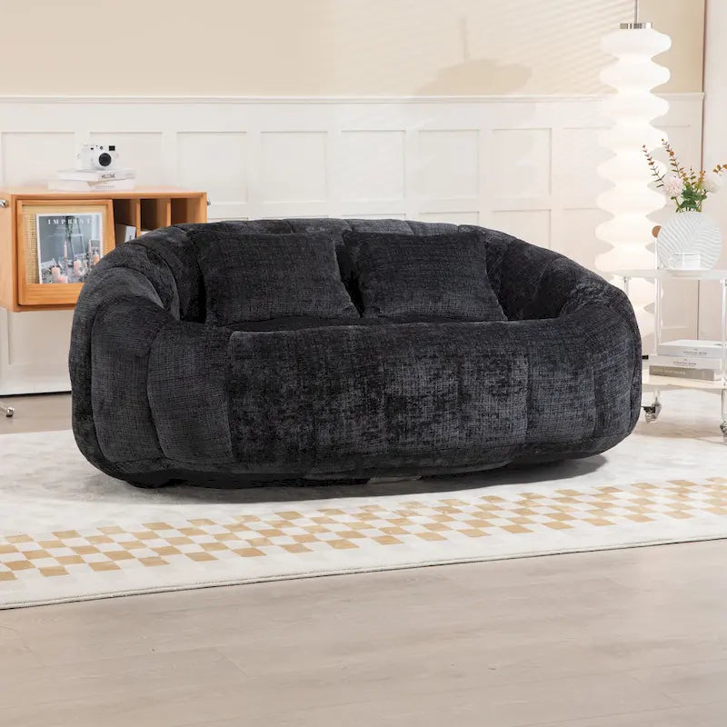 GDFStudio - Canapé relax 2 places Laurel en chenille avec mousse haute densité et confort généreux