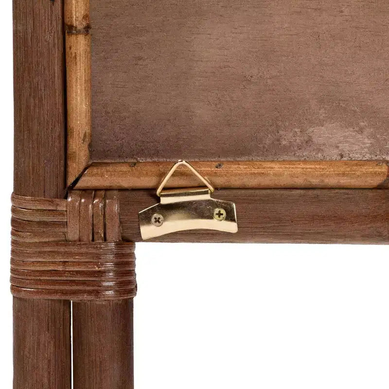 Tête de lit indépendante en rotin Elettra pour lit king-size de bali & pari : fabriquée à la main, sans assemblage, design bohème