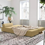 Tagesbett / ausklappbares Schlafsofa in Queen-Size – Microvelours