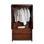Kleiderschrank aus Massivholz mit 2 Türen – 41 x 72 x 22
