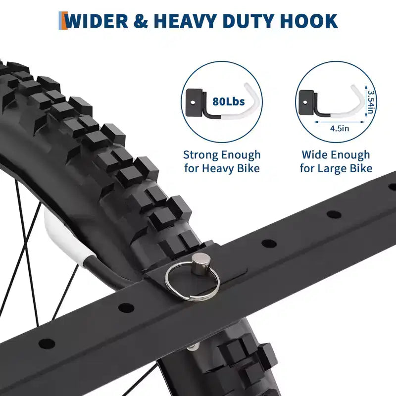 Freistehender Fahrradständer für 5 Fahrräder mit einer hohen Tragfähigkeit von 300 lb, robuster Organizer für die sichere und stabile Aufbewahrung von Fahrrädern in Vorgärten und Hinterhöfen