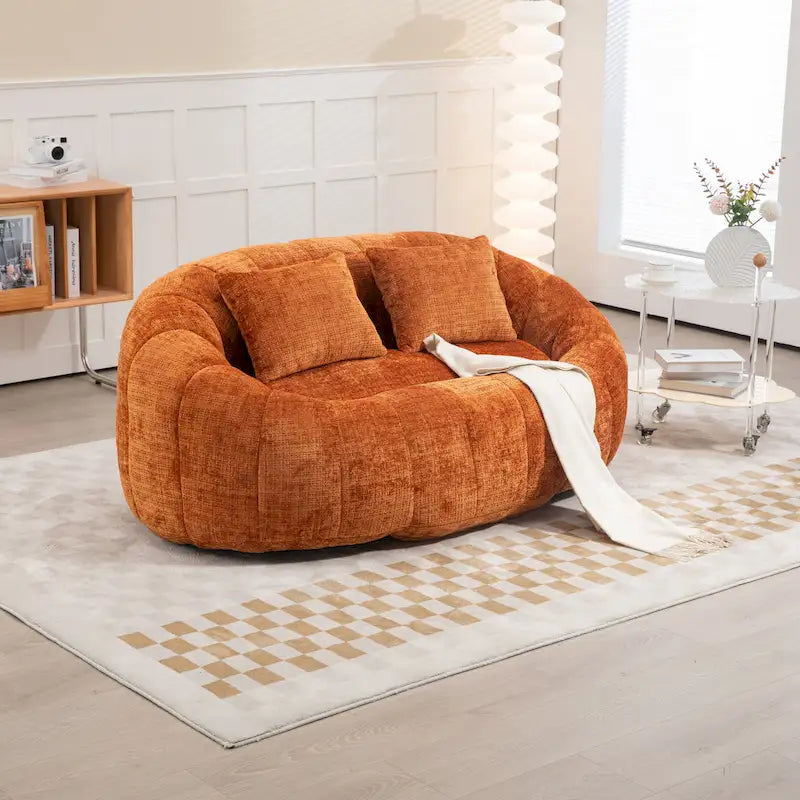 GDFStudio - Canapé relax 2 places Laurel en chenille avec mousse haute densité et confort généreux
