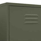 vidaXL Wardrobe Olive Green 35.4x19.7x70.9 Steel