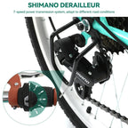 Moasis24/ 26-Zoll-Cruiser-Fahrrad mit 7 Gängen, verstellbarem Durchstieg, Pendlerfahrrad