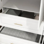 Armoire-penderie de 93,9/74,2 pouces de hauteur avec espace de suspension, tiroirs et rangements