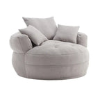 Round Lazy Sofa Chair ?C White/Blue/Grey/Yellow/Orange/Rose Red/Navy/Green, Single & Couple Seat