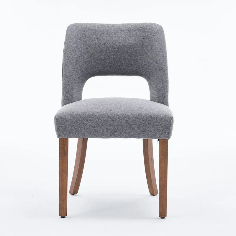 Ensemble de 4 chaises de salle à manger rembourrées en tissu