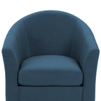 Ensemble de 2 fauteuils tonneau pivotants modernes rembourrés, fauteuils d’appoint pour salon