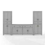 Ensemble 3 pièces Tara de buffet et meuble garde-manger finition vieillie - Crosley