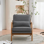 Moderner gepolsterter Akzentstuhl im Mid-Century-Stil